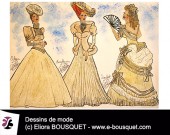 Dessins de robes de mariées d'Elisabeth Eliora Bousquet 11