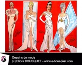 Dessins de robes de mariées d'Elisabeth Eliora Bousquet 4