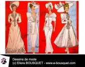 Dessins de robes de mariées d'Elisabeth Eliora Bousquet 5
