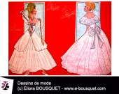 Dessins de robes de mariées d'Elisabeth Eliora Bousquet 6