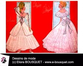 Dessins de robes de mariées d'Elisabeth Eliora Bousquet 6