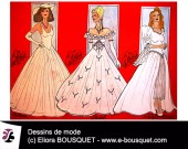 Dessins de robes de mariées d'Elisabeth Eliora Bousquet 7