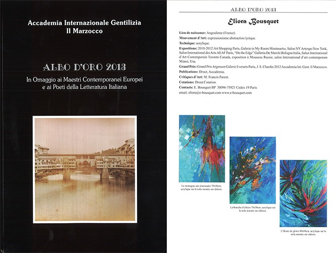 Catalogue Albo d'Oro 2013 Eliora Bousquet