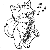 Croquis &agrave; colorier "Animaux musiciens" (c) &Eacute;li et Scriobelius - 11