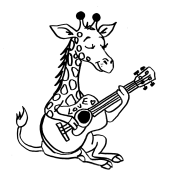 Croquis &agrave; colorier "Animaux musiciens" (c) &Eacute;li et Scriobelius - 20