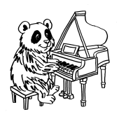 Croquis &agrave; colorier "Animaux musiciens" (c) &Eacute;li et Scriobelius - 24