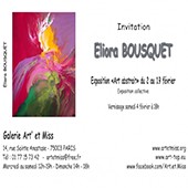 Affiche d'une exposition de peinture à laquelle à participé Eliora Bousquet 102
