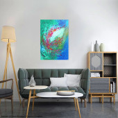 Tableau Le jardin de Claude d'Eliora Bousquet mis en situation dans un décor 14