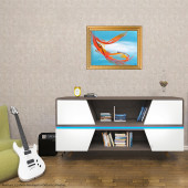 Tableau Sur les ailes du vent d'Eliora Bousquet mis en situation dans un décor 9