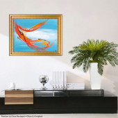 Tableau Sur les ailes du vent d'Eliora Bousquet mis en situation dans un décor 12
