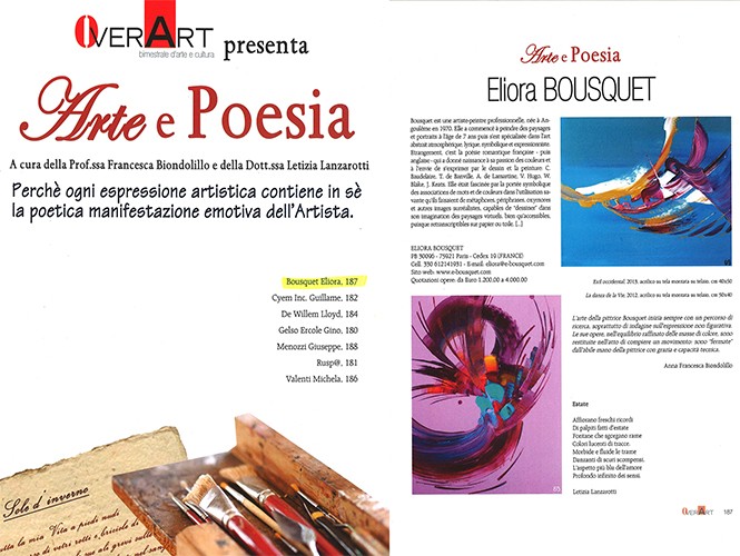 Arte e Poesia Eliora Bousquet