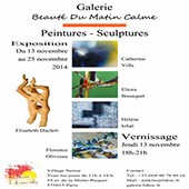 Affiche d'une exposition de peinture à laquelle à participé Eliora Bousquet 22