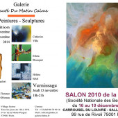 Carton d'invitation à une exposition de peinture avec Eliora Bousquet 105