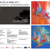 Carton d'invitation à une exposition de peinture avec Eliora Bousquet 134