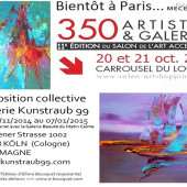 Carton d'invitation à une exposition de peinture avec Eliora Bousquet 43