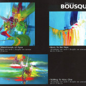 Carton d'invitation à une exposition de peinture avec Eliora Bousquet 46