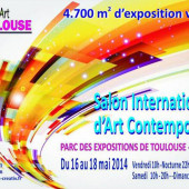 Carton d'invitation à une exposition de peinture avec Eliora Bousquet 68
