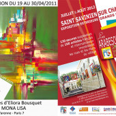 Carton d'invitation à une exposition de peinture avec Eliora Bousquet 7