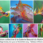 Carton d'invitation à une exposition de peinture avec Eliora Bousquet 8