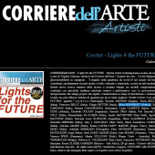 Corriere dell arte lights 4 the future - Artistes dont Eliora Bousquet 