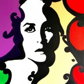 Portrait pop art de Demi Moore 2 par Eliora Bousquet