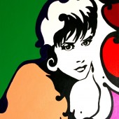 Portrait pop art de Demi Moore 1 par Eliora Bousquet