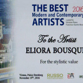 Recognition Award - The Best Modern And Contemporary Artists 2016 - Eliora Bousquet