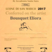 Diplôme - Leone di San Marco 2017 - Eliora Bousquet