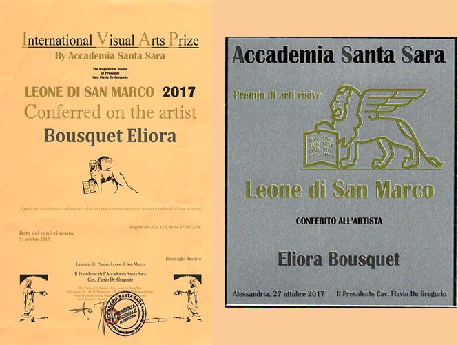 diplomes eliora bousquet leone di san marco 2017-2
