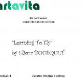 Certificate of Honor - Artavita 9th Art Contest 2014 - Eliora Bousquet