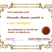 Special Recognition Award - Artavita 8th Art Contest 2013 - Eliora Bousquet