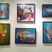 Photo d'une exposition de peinture d'Eliora Bousquet 72