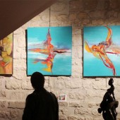 Photo d'une exposition de peinture d'Eliora Bousquet 56