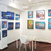 Photo d'une exposition de peinture d'Eliora Bousquet 76