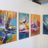 Photo d'une exposition de peinture d'Eliora Bousquet 8