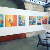 Photo d'une exposition de peinture d'Eliora Bousquet 2