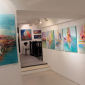 Photo d'une exposition de peinture d'Eliora Bousquet 200