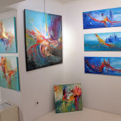 Photo d'une exposition de peinture d'Eliora Bousquet 218