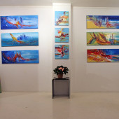 Photo d'une exposition de peinture d'Eliora Bousquet 220