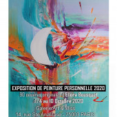 Affiche d'une exposition de peinture à laquelle à participé Eliora Bousquet 114