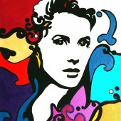 Portrait pop art de Grace Kelly 1 par Eliora Bousquet