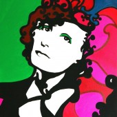 Portrait pop art de Greta Garbo 2 par Eliora Bousquet