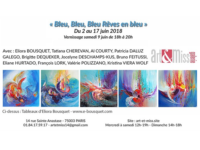 invitation bleu bleu bleu eliora bousquet