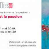 Carton d'invitation à une exposition de peinture avec Eliora Bousquet 146