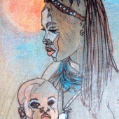 Peinture d'Eliora Bousquet intitulée : Mali