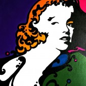 Portrait pop art de Marilyn Monroe 2 par Eliora Bousquet