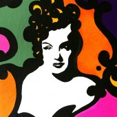 Portrait pop art de Marilyn Monroe 3 par Eliora Bousquet