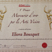 Mercurio d'oro per le arte visive 2021 diplome eliora bousquet