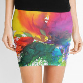 Mini-jupe pour femme inspirée d'un tableau d'Eliora Bousquet - 1