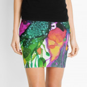 Mini-jupe pour femme inspirée d'un tableau d'Eliora Bousquet - 103
